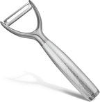 KULUNER Y-Type Vegetable Peeler, Silver Chrome Finish, 304 Stainless Steel Blade, Ultra Sharp Potato Peeler for Apples, Carrots, Heavy Duty Kitchen Peeler