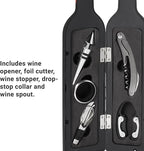 Let's Make Memories Personalized Photo 5-Piece Wine Tool Set - Wine Bottle Opener - Gold