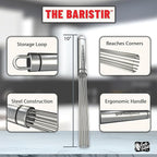 Baristir by Gosh That's Good – Barista Mixing Tool for Coffee Shops | Handheld Stirrer for Coffee, Matcha, Tea | No Clumps, Excellent Foam Control