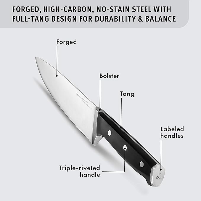 Calphalon Classic Self-Sharpening Cutlery Knife Block Set with SharpIN Technology, 12 Piece