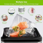 MAGIC SEAL Vacuum Sealer Bags 11”x 16.4' 4 Rolls, Textured Food Storage Bags for Meal Prep & Sous Vide, Commercial Grade BPA Free Seal Rolls, Not Compatible with MAGIC SEAL MS175 Sealers