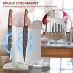 Magnetic Knife Holder, Magnetic Knife Block without Knives, Strong Double Sided Magnet Knife Storage Strip for Kitchen Counter