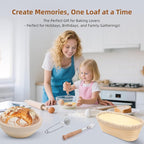 Sourdough Starter Kit, Sourdough Bread Baking Supplies, Bread Proofing Basket, sourdough starter jar, Sourdough Bread Basket, Sour Dough Kit Tools, Bread Making Tools Kit, GISNPA proofing box