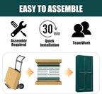 71" Tall Metal Storage Cabinet, Kitchen Pantry Storage Cabinets with Doors and 4 Shelves, Food Pantry Cabinet, Large Cupboard, Utility Steel Cabinets for Dining, Kitchen, Living Room, Green