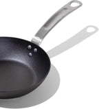 Made In Cookware - Seasoned 8" Blue Carbon Steel Frying Pan - (Like Cast Iron, but Better) - Professional Cookware - Crafted in Sweden - Induction Compatible