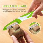 Razor-Sharp 4 In 1 Veggie Peelers For Kitchen Potato Peeler,2PCS I&Y Peeler For Peeling-Slicing-Shredding-Julienning-Excising,Vegetable Peeler With Rotary Stainless Blade& Non-Slip Handle