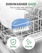 SXhyf Vegetable Brush Scrubber for Food [Black Stiff Bristles Brush + White Soft Bristles Brush] Potato Scrubber, Dishwasher Safe Veggie & Fruit Cleaning Brush for Mushrooms, Carrots, Lemons, Eggs