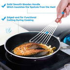 Cridoz 7 Pcs Stainless Steel Kitchen Cooking Plating Tweezers Tongs Drawing Spoons Offset Spatula and Fish Spatula for Food Culinary Plating Decorating