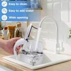 Aigostar Electric Kettle, 1500W Glass Electric Tea Kettle Rapid Heating, Borosilicate Glass, Auto Shutoff and Boil-Dry Protection, Hot Water Boiler BPA Free and Cordless with LED Indicator, 1.7 Liter