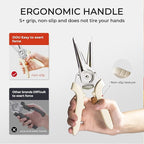OOU White Bear Kitchen Scissors, All Purpose Heavy Duty Sharp Kitchen Shears Dishwasher Safe, Cooking Shears for Meat Chicken Fish Poultry Herb Bread