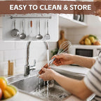 Stainless Steel Whisk Wooden Handle Metal Whisk Balloon Wire Baking Whisks for Cooking Kitchen Whisking Beating Blending 12inch
