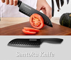 Kitchen Knife Set with Block, 19 PCS High Carbon Stainless Steel Sharp includes Serrated Steak Knives Set, Chef Knives, Bread Knife, Scissor, Sharpener, all in one