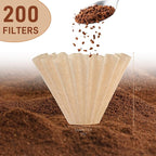 200 Pack Stagg [XF] Pour Over Coffee Paper Filters - Paper Coffee Filters Designed for the Stagg [XF] Drip Coffee Maker