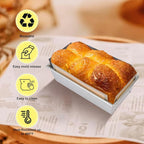 2 Pcs Thickened Silicone Bread loaf pan liners for baking bread 9x5，Silicone Baking Mat for 9x5 Inch Loaf Pan, Nonstick & Reusable, Easy to Clean, High-Temp Resistant (Black and Gray)