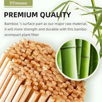 200PCS 12 inch Bamboo Skewers for Wooden Sticks， BBQ，Appetiser，Fruit，Cocktail，Kabob，Chocolate Fountain，Grilling，Kitchen，Crafting and Party. Φ=3mm, More Size Choices 6"/8"/10"/12"/36"