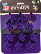 MasterPieces NFL Minnesota Vikings Ice Cube Tray – Silicone Mold for Ice, Candy, Chocolates – Vikings Kitchen Accessories