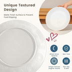 Homienly Wheat Straw Dinnerware Sets - 16 PCS Unbreakable Dinner Plates,Dessert Plates,Cereal Bowls,Drinking Cups,Dishes Sets for 4，Reusable Dishwasher & Microwave Safe for Kitchen - White