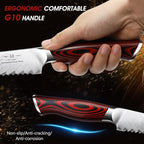 HOSHANHO Bread Knife,8 Inch Serrated Bread Knife Ultra Sharp Damascus Steel Bread Kitchen Knife, Professional Bread Knife for Homemade Bread