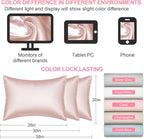 Mulberry Silk Pillow Cases Queen Size with Hidden Zipper, Ultra Smooth and Soft Breathable Cooling Silk Satin Pillowcase for Hair and Skin, Gifts for Women Men (Coral Pink, 20x30 Inches, 1 Pack)