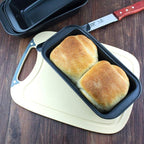 Nonstick Loaf Pan,8.5 x 4.5 Inch Carbon Steel Toast Pan for Baking Bread with Oven, Gray set of 2