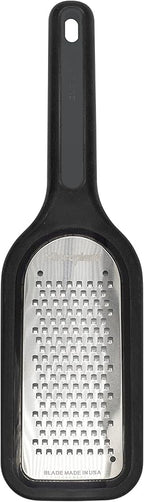Microplane Select Series Handheld Coarse Cheese Grater with Ergonomic Handle, Dishwasher Safe, Black