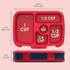 Bentgo Kids Prints Leak-Proof, 5-Compartment Bento-Style Kids Lunch Box - Ideal Portion Sizes for Ages 3-7, Durable, Drop-Proof, Dishwasher Safe, & PFAS & BPA-Free Materials (Rocket)