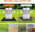 65 x 36 inch Under Grill Mats for Outdoor Grill, Double-Sided Fireproof Grill Pad, Waterproof Oil-Proof Grill Floor Pads Fire Pit Mat, Grill Pads for Outdoor Grill Cooking