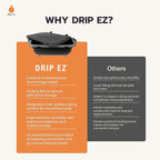 Drip EZ Collapsible BBQ Prep Tubs 3-Piece Set - For Meal Prep Marinating Food Storage - Includes Cutting Board & Lid - (1) JR + (1) OG + (1) XL - Sandstone