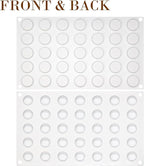 Funshowcase Mini Round Disc Silicone Mold Tray per Cavity 0.9x0.9x0.4inch 35 Cavities