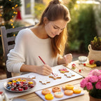 Jewem Edible Markers for Cookie Decorating,14 Pcs Ultra Fine Tip(0.5mm) Food Coloring Pens, Upgrade Double Side Food Grade Pens for Decorating Fondant Cakes, Easter Eggs, Frosting, Macaron,Halloween and Christmas Gifts