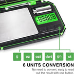 Fuzion TU-X Digital Gram Scale, 200g/0.01g Pocket Herb Scale with 6 Units for Personal Hobbies, Small Scale .01 Gram Accuracy Measuring Jewelry, Food, Powder