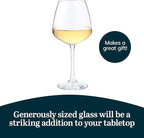 Libbey Vina Diamond Balloon Wine Glasses Set, Unique Angular Red Wine Glasses Set of 12, Large, Elegant Glass Wine Glasses for Celebratory Events