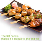 1200 PCS Bamboo Skewers for Appetizers 4.7 Inch Paddle Wooden Kabob Skewers Bamboo Cocktail Toothpicks Skewer Sticks for Appetizers Drinks Fruit Kababs Charcuterie Party