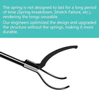 Fire Beauty Fireplace Tongs Log Grabber,Fire Tongs for Fire Pit,Wood Stove Fire Place Tools Accessories