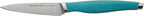 Rachael Ray Cucina Japanese Stainless Steel Knife Kitchen Cutlery Wooden Block Set, 6 Piece, Agave Blue