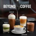 Zulay Kitchen Executive Series Luxury Gift Milk Frother with 4 Duracell Batteries – Handheld Electric Foam Maker for Coffee, Lattes & Hot Chocolate – Deluxe Finish, Ultimate Gift for Coffee Lovers