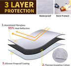 Under Grill Mat, 67 X 35 Inch BBQ Floor Mats, Deck Patio Protector Mat, Indoor Fireplace Mats Fire Pit Mats, Fire Resistant, Water Resistant, Oil Proof, Easy to Clean Reusable Outdoor Grill Mat