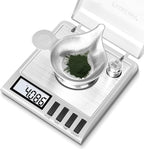 Fuzion Milligram Scale, 50g/0.001g Digital Milligram Scale with Calibration Weights, Jewelry and Gem Scale, Mg Scale for Powder, Reloading, Includes Scoop, Powder Pan and Tweezers