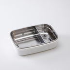 Innobaby Keepin' Fresh Stainless Steel Divided Bento Snack Box with Lid for Kids and Toddlers, Removable Divider, BPA Free, 19 oz, Aqua