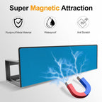 Magnetic Spice Rack for Refrigerator, 2 Pack Metal Magnetic Shelf Organizer for Fridge Side, Strong Spice Storage Rack for Kitchen, Black