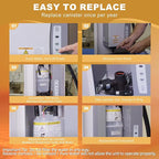 80 Steam Canister Substitute for Aprilaire 800 Replacement Canister(OEM), 80 Canister for Aprilaire Humidifiers 800 801 865 866, Steam Canister Part No. 80 Replace for Aprilaire 800 Canister 2 Pack