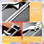 Adjustable Multifunctional Stainless Steel Can Opener, 2026 New Stainless Steel Can Opener Bottle Jar Lid Gripper Household Kitchen Tool, Manual Jar Bottle Opener Kitchen Accessories (2 Pcs)