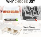 Silicone Freezer Tray with Lid Soup Freezer Container Molds with Steel Reinforced Rim Large Ice Cube Tray Makes 8 Perfect 1 Cup Portions Cubes Storage Food Soups & Meal Prep Oven & Dishwasher Safe