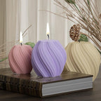 Spiral Wave Silicone Molds - Set of 3 - Resin, Cake, Soap & Clay Molds - Candle Making & Craft Supplies