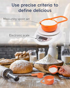 30-Pcs Sourdough Bread Baking Supplies - Sourdough Starter Kit | Including 9 inch Round and 10 inch Oval Banneton Proofing Basket，Precision Measuring Spoons，Electronic scales