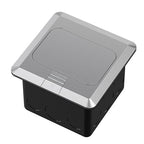 KYHSHJ Pop Up Floor Electrical Outlet with 20 Amp Stainless Steel GFCI Tamper Receptacle Outlet， Corrosive Resistant Hardware，ETL Listed,Silver