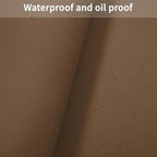 Leather Table Cover,1.8mm Thick,12x45 Inch Desk Cover,Dresser Cover Top,Dresser Protector Top,Dresser Cover,End Table Cover.(Mud Color+Champagne Gold,12x45)
