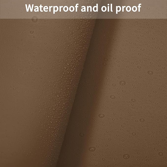 Dining Table Protector Pad for Dining Room Table - Can Be Used On Both Sides Waterproof and Easy to Clean Good Flatness Used for Dining Table(Mud Color+Champagne Gold 54x98)