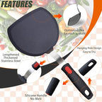 Silicone Spatula Turner Set,3-Pack Spatula Set,600°F Heat Resistant Spatula for Non Stick Cookware,Large Flexible Kitchen Utensils for Baking,Cooking,No Scratching and Melting,Dishwasher Safe,BPA Free