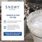 Snowy River Pearl, Cocktail & Margarita Sugar Rimmer - Vibrant Color Glass Rimming Sugar with Medium Crystal Texture - 16oz